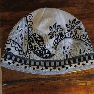 Smartwool Black and Gray Patterned Hat